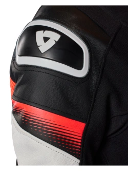 Kombinezon motocyklowy damski jednoczęściowy REV’IT! Xena 4 biało-fluo czerwony