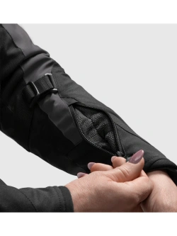 Kurtka motocyklowa damska tekstylna Rebelhorn Swift czarno-szaro-różowa