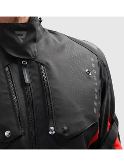 Kurtka motocyklowa tekstylna Rebelhorn Hiker IV czarno-szaro-czerwona