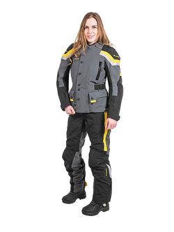 Spodnie motocyklowe damskie tekstylne Touratech Companero Weather Traveller szare