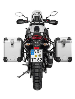 Zestaw: kufry boczne z anodowanego aluminium "And-S" Zega Pro + stelaże czarne Touratech Yamaha Tenere 700 / World Raid (38+45L)
