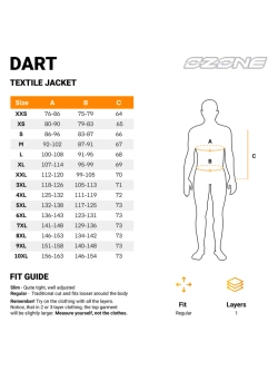 Kurtka motocyklowa tekstylna Ozone Dart szaro-czarna