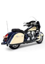 Tłumiki motocyklowe Rinehart Racing 4" do wybranych modeli Indian czarne/chromowane [14-20]