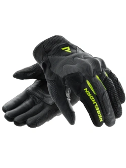 Rękawice motocyklowe letnie damskie Rebelhorn Core czarno-szare-fluo