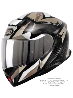 Kask szczękowy Shoei Neotec 3 Fragments TC-10 brązowo-szary