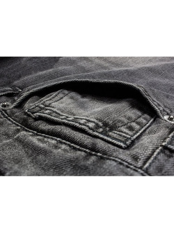 Spodnie motocyklowe jeansowe John Doe Ironhead - XTM czarne