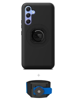 Zestaw do biegania: etui MAG na telefon Samsung Galaxy A55 (magnetyczne) + opaska sportowa Quad Lock