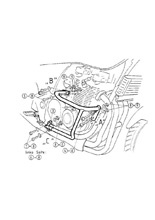 Gmol silnika Hepco&Becker do Kawasaki ZR-7 (99-03)/S (01-03) chrom