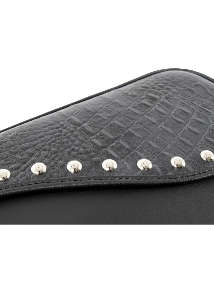 Sakwy skórzana lewa Hepco&Becker Ivory do montażu na stelażu C-Bow (pojemność: 21L) czarna