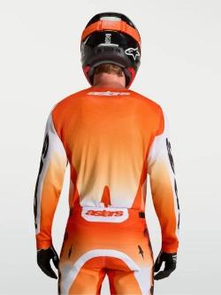 Bluza cross Alpinestars MX Racer Amber biało-czarno-czerwona
