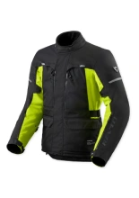 Kurtka motocyklowa tekstylna REV’IT! Outback 5 H2O czarno-fluo żółta
