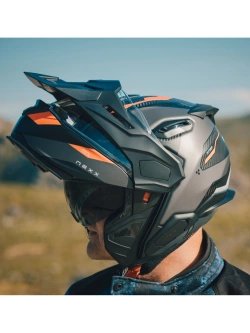 Kask adventure Nexx X.Lifecountry Terra szaro-czarno-czerwony matowy