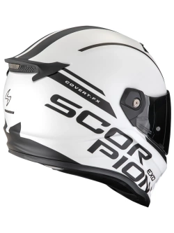 Kask integralny Scorpion Covert-FX Danko biało-czarny matowy