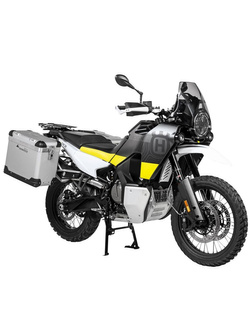 Zestaw: kufry boczne srebrne "And-S" Zega Pro + stelaże srebrne Touratech Husqvarna Norden 901/ Expedition, KTM Adventure 890/ R/ 790/ R (38+45L)