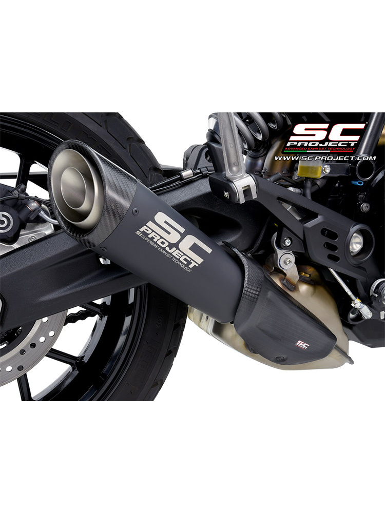 Tłumik motocyklowy SC-Project C1 Ducati Scrambler 800 (23-) carbon