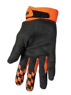 Rękawice cross Thor Draft czarno-pomarańczowe