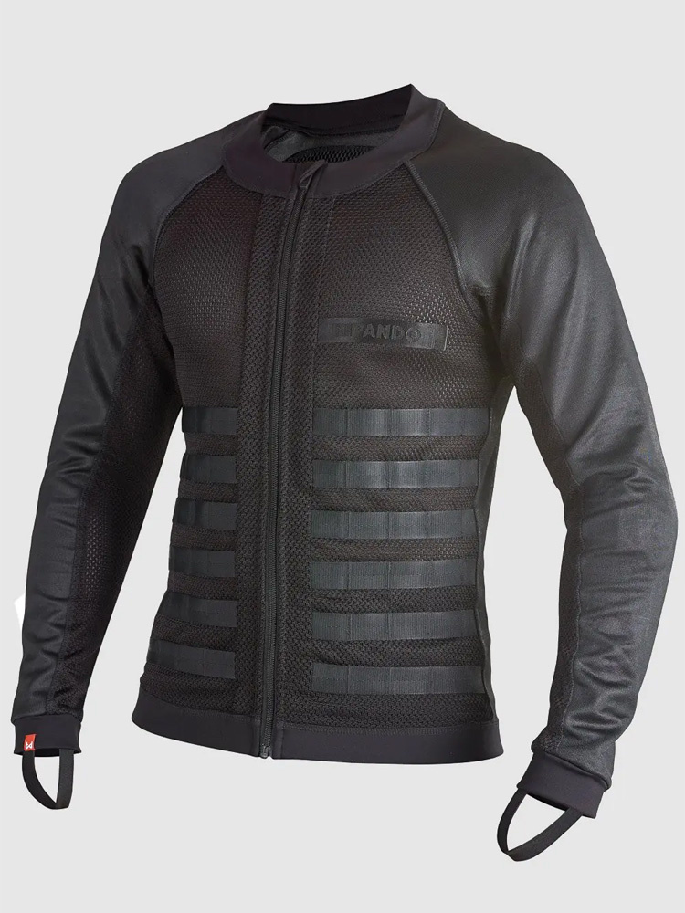 Koszula motocyklowa z ochraniaczami Pando Moto Commando UH czarna