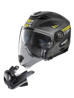 Kask modułowy Nolan N70.2 GT Classic N-Com czarny połysk