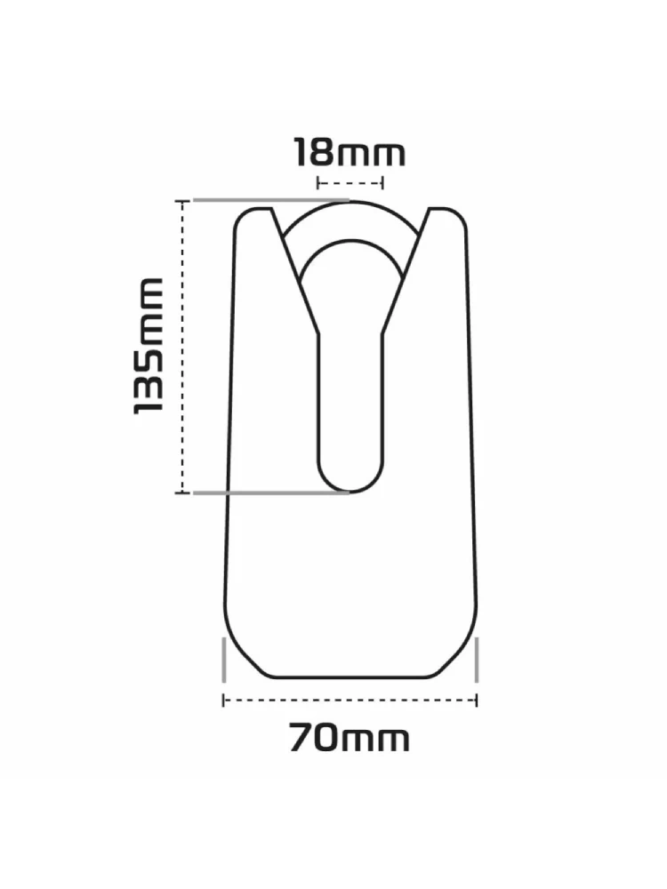 Kłódka na tarczę hamulcową Oxford Monster Disclock czarna