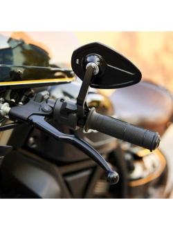 Lusterko motocyklowe uniwersalne Motogadget Mo.view Sport aluminiowe, czarne [długość ramienia: 110 mm]