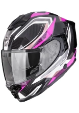 Kask integralny Scorpion EXO-1500 CARBON AIR Hydro czarno-biało-różowy