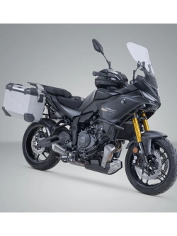 Zestaw: kufry boczne + stelaże PRO TRAX ADV SW-Motech Yamaha Tracer 7/ GT (RM55, RM56) (25-) srebrne [poj.: 2 x 37 L]