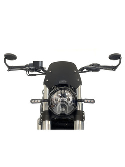 Szyba motocyklowa WRS Sport Benelli Leoncino 500 (17-24)/ Trail (18-) czarna matowa [bez mocowania]