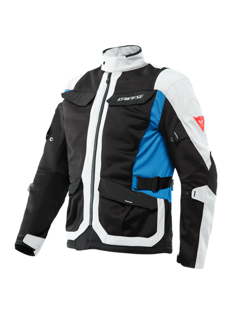 Kurtka motocyklowa tekstylna Dainese Desert Tex szaro-czarno-niebieska