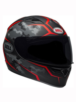 Kask integralny Bell Qualifier Stealth Camo czarno-czerwony matowy