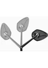 Lusterko motocyklowe uniwersalne Motogadget Mo.view Sport Flip aluminiowe, czarne [długość ramienia: 150 mm]