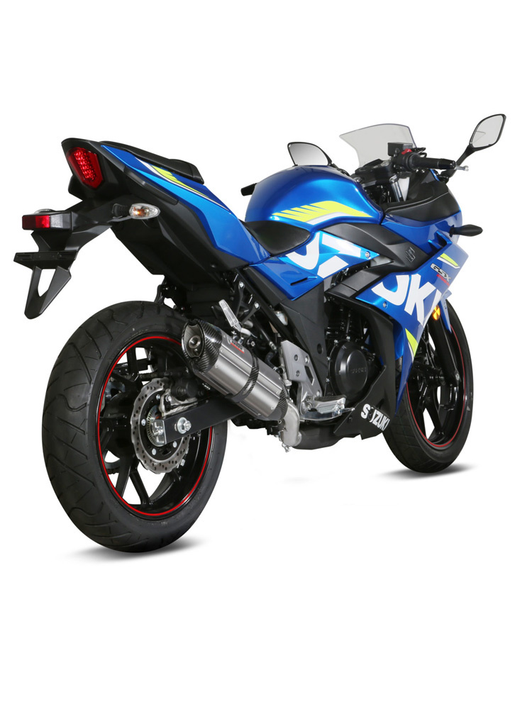 Tłumik motocyklowy Slip-On Line (Suono) MIVV do Suzuki GSX 250 R (17-20) srebrny