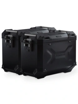 Zestaw: kufry boczne TRAX ADV + stelaże PRO SW-Motech Honda X-ADV 750 RH21 (24-) czarne [poj.: 2 x 45 L]