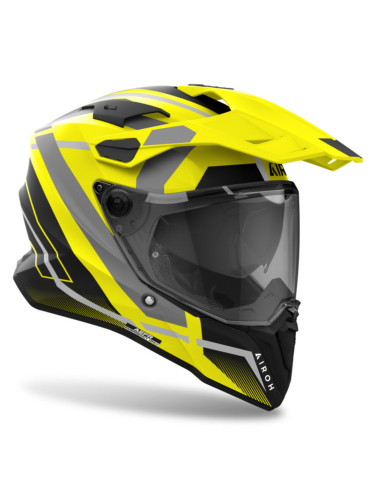 Kask integralny Airoh Commander II Mavick czarno-żółto-szary matowy