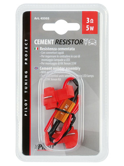 Opornik Lampa w szczelnej obudowie [12V, 3Ohm-5W]