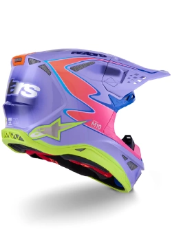 Kask enduro Alpinestars MX Supertech M10 Jett Lawrence fioletowo-różowy-fluo
