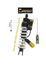 Amortyzator obniżający zawieszenie o 25 mm  Extreme Touratech do Honda CRF1000L Adventure Sports (18-22)
