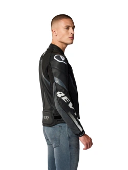Kurtka motocyklowa skórzana REV’IT! Hyperspeed 3 Air czarno-biała