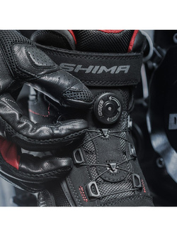 Buty motocyklowe Shima Exo Vented czarno-czerwone
