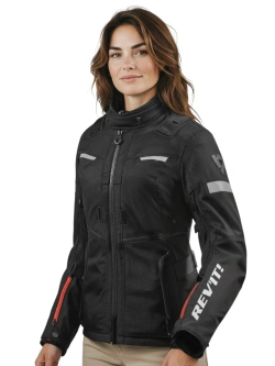 Kurtka motocyklowa damska tekstylna REV’IT! Sand 4 H2O czarna