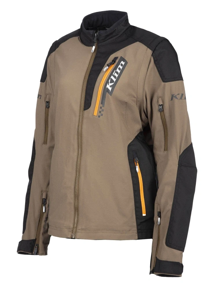 Kurtka enduro damska Klim Rebelle brązowo-czarna