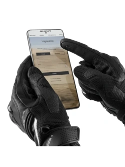 Rękawice motocyklowe damskie Shima Spark 3.0 czarno-białe