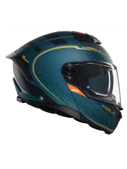Kask szczękowy MT Atom 2 SV Destiny C6 niebiesko-czarny matowy