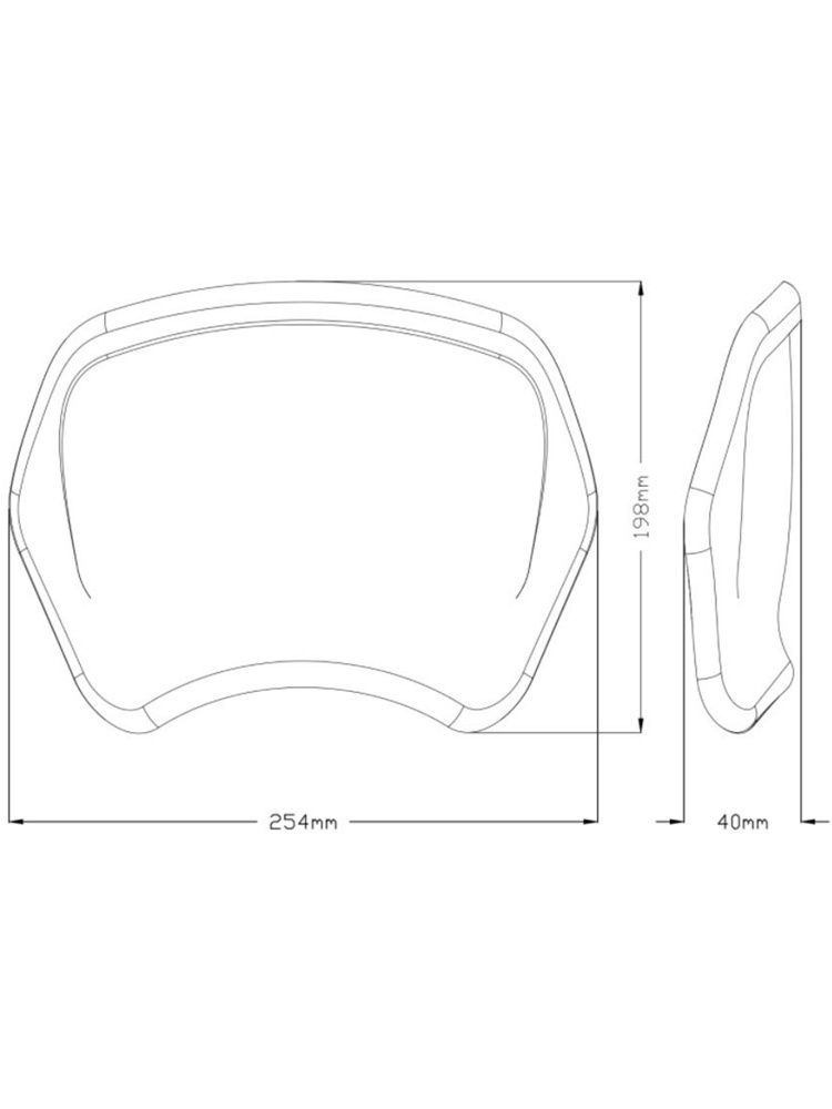 Owiewka motocyklowa płytowa PUIG Retroplate Honda CMX 1100 Rebel (21-) czarna matowa