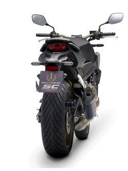 Pełny układ wydechowy SC-Project z tłumikiem motocyklowym SC1-S Honda CB 650 R (21-23) carbon