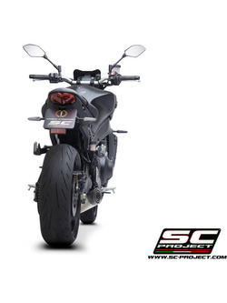 Pełny uklad wydechowy SC-Project S1 stal nierdzewna - Yamaha MT-09 (21-)