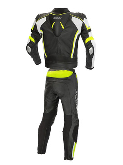 Kombinezon motocyklowy dwuczęściowy Büse Mille czarno-fluo żółty