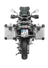Zestaw: kufry boczne z anodowanego aluminium srebrne Zega Evo X + stelaże srebne Touratech BMW R1250GS/Adventure/ R1200GS (13-)/ R1200GS Adventure (14-) (2 x 45L)