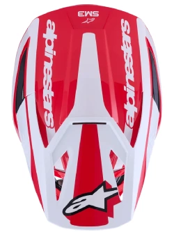 Kask enduro Alpinestars SM3 Heat czarno-biało-czerwony