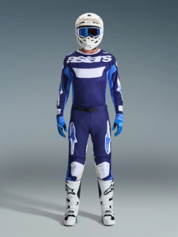 Bluza cross Alpinestars MX Racer Riway niebiesko-biała