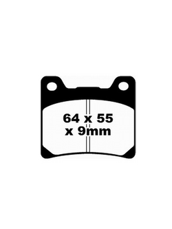 Klocki hamulcowe EBC FA088V 64 x 55 x 9mm na przód